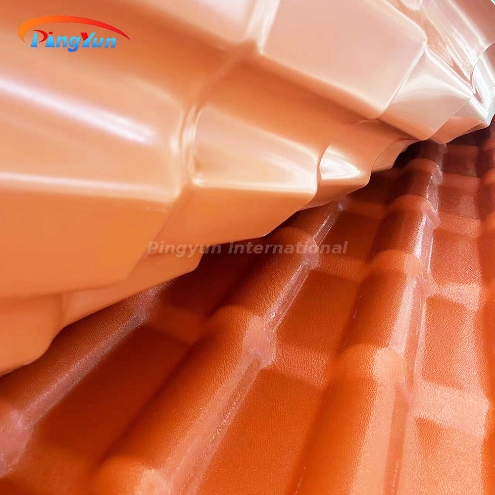 វីឡាឥដ្ឋក្រហម ក្បឿងដំបូល PVC ស្តង់ដារ