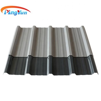 សន្លឹកដំបូល PVC Trapezoidal ដ៏ពេញនិយមរបស់ប្រទេសកូឡុំប៊ី t1070 pvc ក្បឿងដំបូលជ័រសម្រាប់ឃ្លាំងឧស្សាហកម្ម