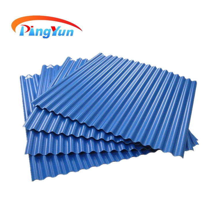 ក្បឿងដំបូល PVC ធន់នឹងកំដៅសម្រាប់ឧស្សាហកម្ម / សន្លឹកដំបូលជ័រ upvc មិនជ្រាបទឹកល្អសម្រាប់ឃ្លាំង