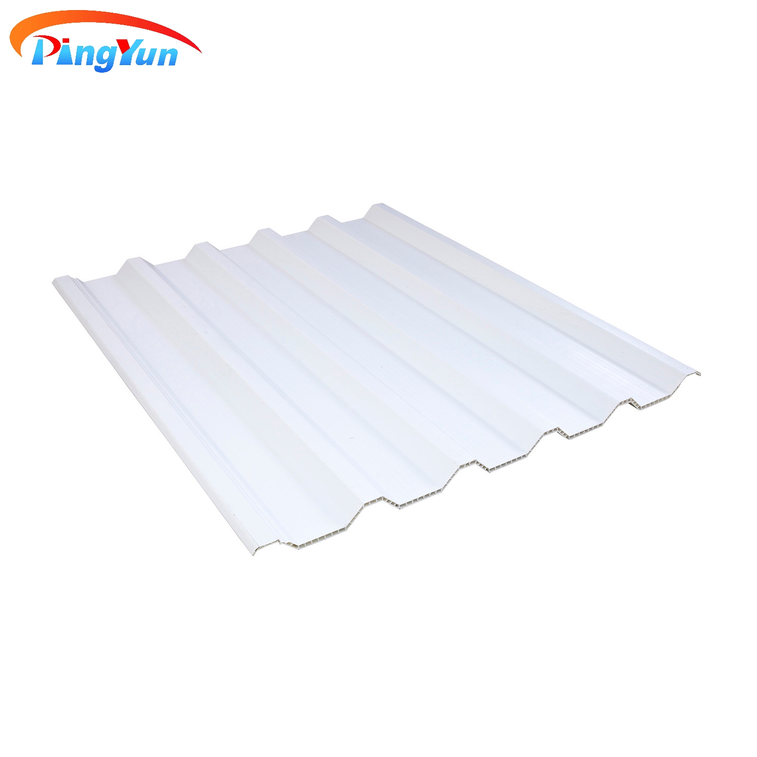 Anti Corrosive Twin Walls Plastic Roof Tile Fire Proof PVC សន្លឹកដំបូលប្រហោងសម្រាប់ឃ្លាំង