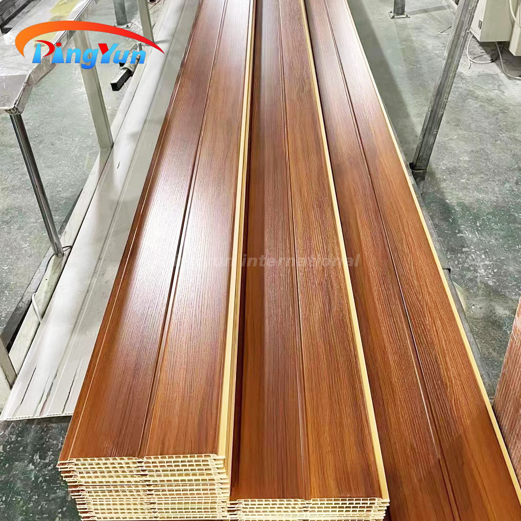 បន្ទះពិដាន PVC ការពារទឹកជ្រាបក្តៅសម្រាប់សាល