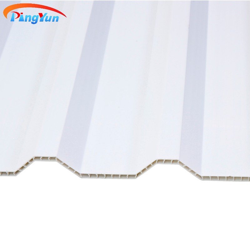 លក់ដុំតាមតម្រូវការ ASA PVC សន្លឹកប្រហោង UPVC ដំបូលសម្រាប់ឃ្លាំង