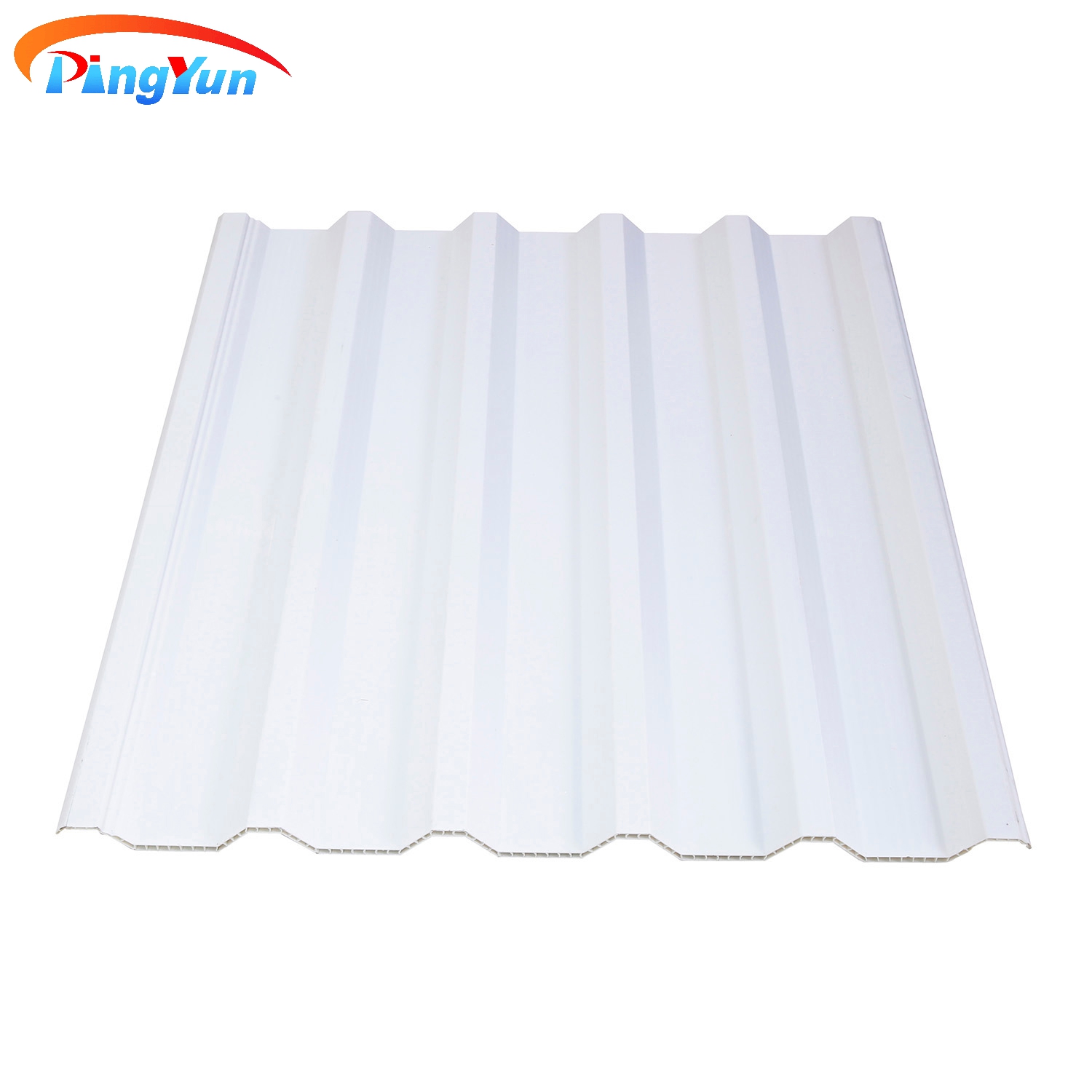 Anti Corrosive Twin Walls Plastic Roof Tile Fire Proof PVC សន្លឹកដំបូលប្រហោងសម្រាប់ឃ្លាំង