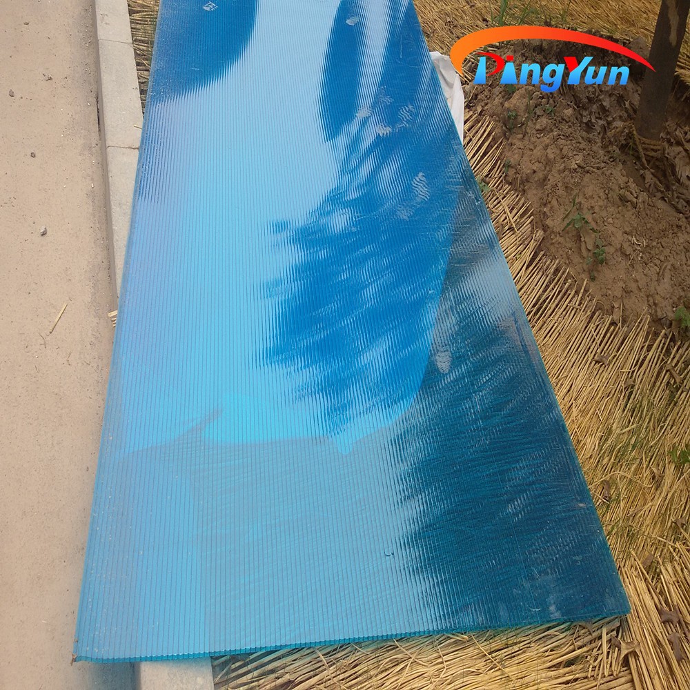 Anti UV PC Hollow Sheet Anti Corrosive Polycarbonate Twin Walls ក្បឿងដំបូល