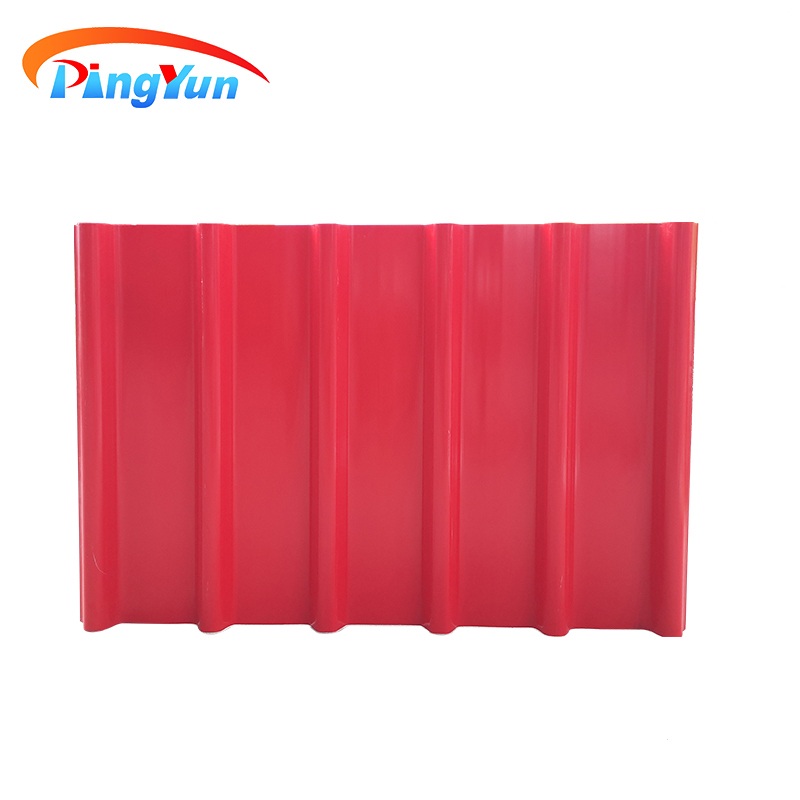 ក្បឿងដំបូល PVC មានស្ថេរភាពពណ៌ ក្បឿងប្លាស្ទិកសម្រាប់ដំបូលអេក្វាឌ័រ សន្លឹកដំបូលប្លាស្ទិក upvc ពេញនិយមសម្រាប់ឃ្លាំង