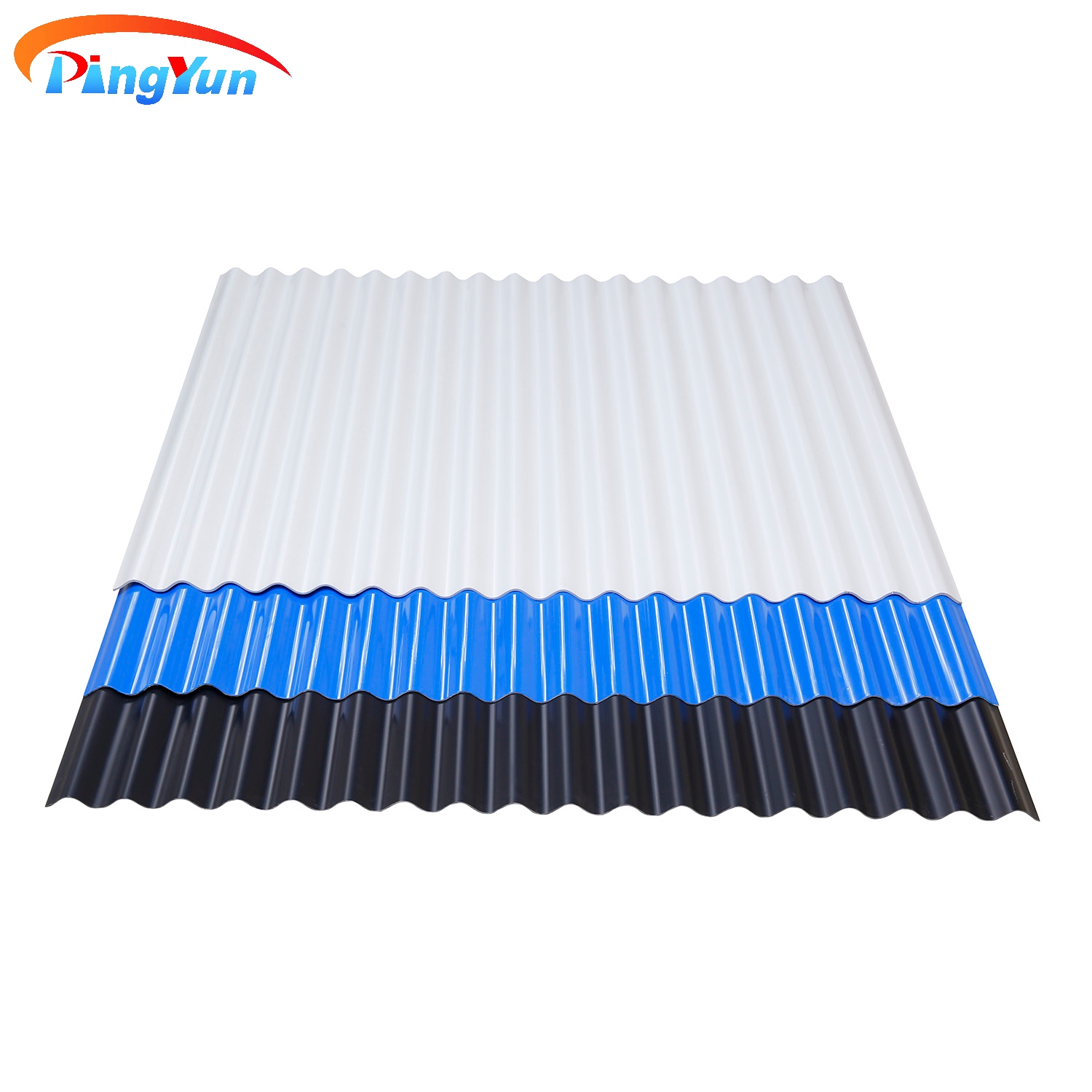 ផ្ទះវីឡា ក្បឿងដំបូល PVC ប្រផេះងងឹត