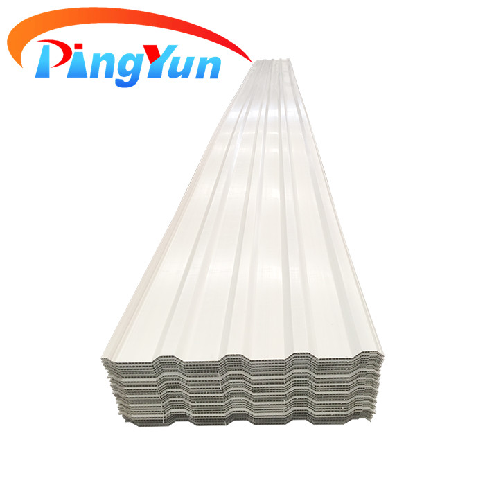 ធន់នឹងអាកាសធាតុប្រផេះ Twinwall Hollow សន្លឹកដំបូល PVC