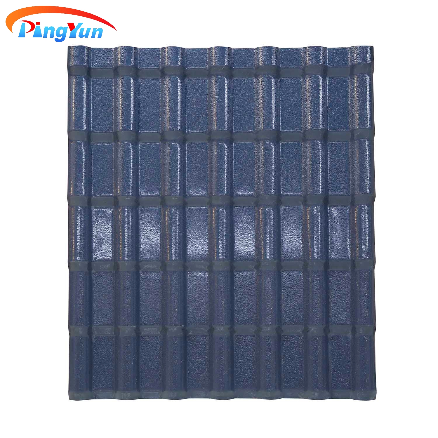 ធន់នឹងការ corrosion tejas de pvc ក្បឿងដំបូលជ័រសំយោគបែប Roma ជាមួយ ASA សម្រាប់ម៉ិកស៊ិក