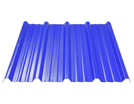 Warehouse Blue 1.0mm Corrugated UPVC សន្លឹកដំបូល