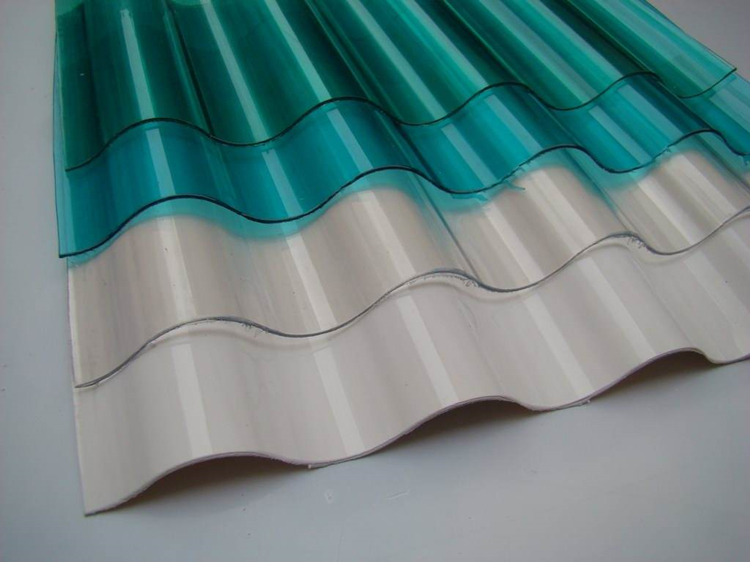 សន្លឹកដំបូលធ្វើពីជ័រ PVC Wave សម្រាប់ក្បឿងដំបូល UPVC